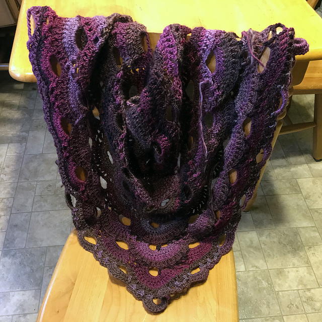 Virus Crochet Shawl Written Instructions