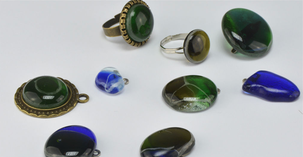 DIY Recycled Glass Bottle Jewelry