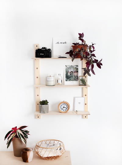 Modern DIY Peg Shelf | DIYIdeaCenter.com