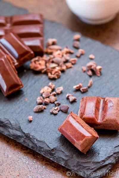 Homemade Chocolate from Cocoa Nibs