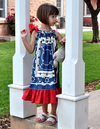 Patriotic Pillowcase Dresses