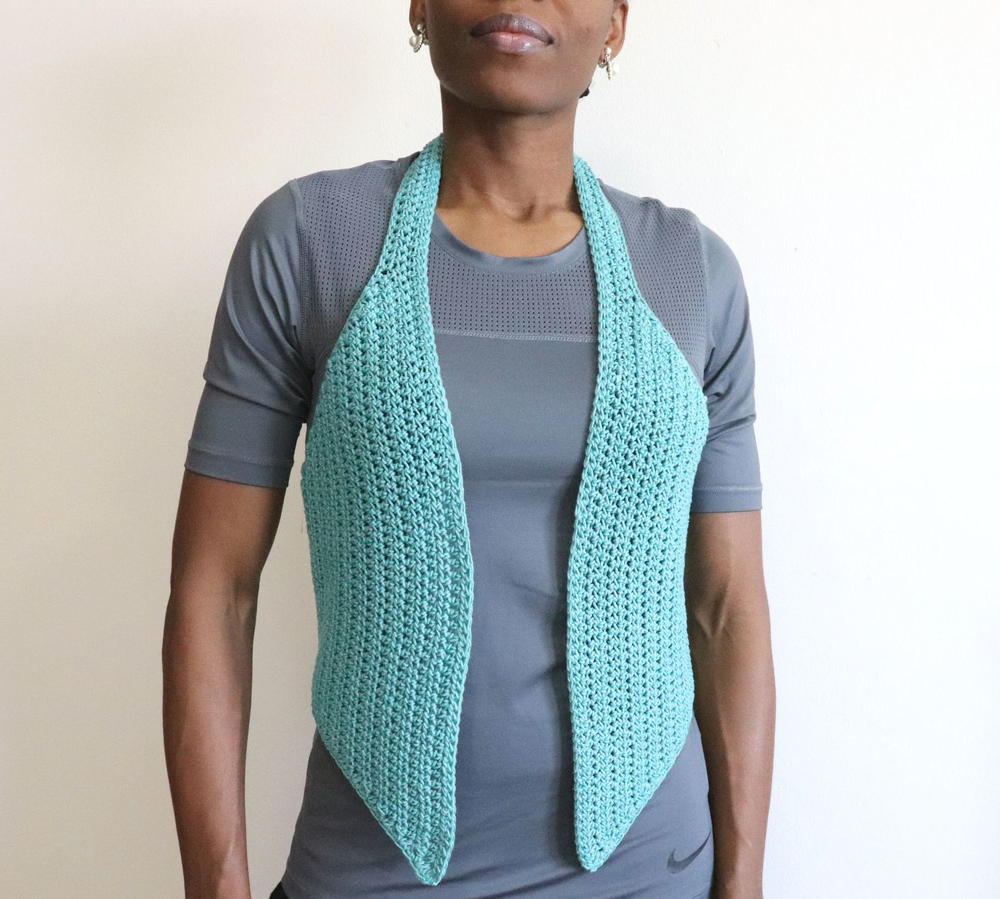 Open Back Summer Vest | AllFreeCrochet.com