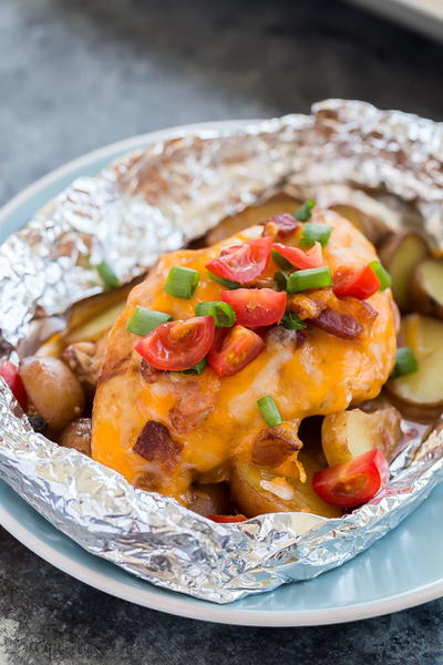 Easy Monterey Chicken Foil Packets