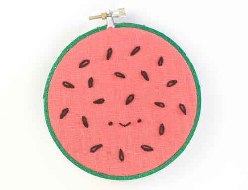 Free Watermelon Embroidery Pattern