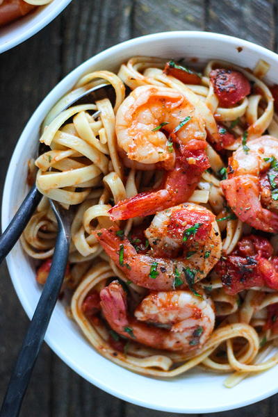 Spicy Shrimp Pasta Diavolo