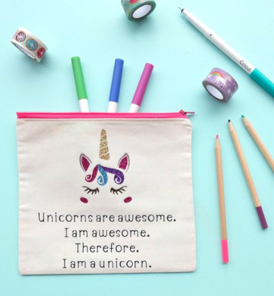 Glitter Unicorn Pencil Pouch Pattern