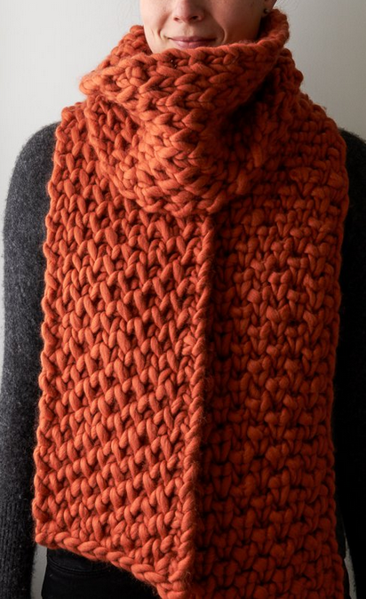 Lattice Brioche Scarf