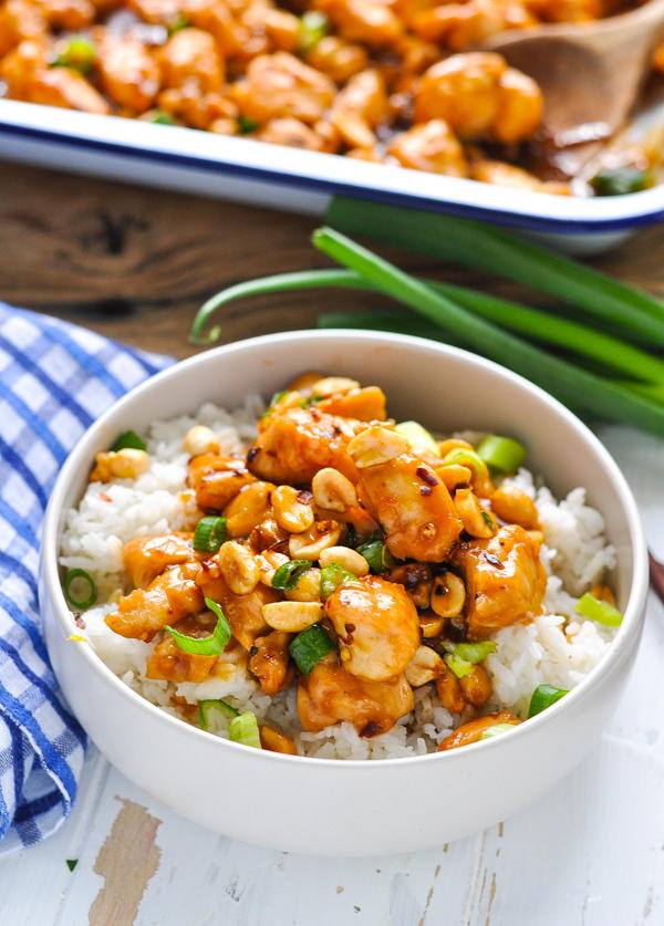 Dump-and-Bake Kung Pao Chicken | FaveHealthyRecipes.com