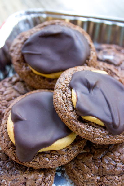 Buckeye Brownie Cookies