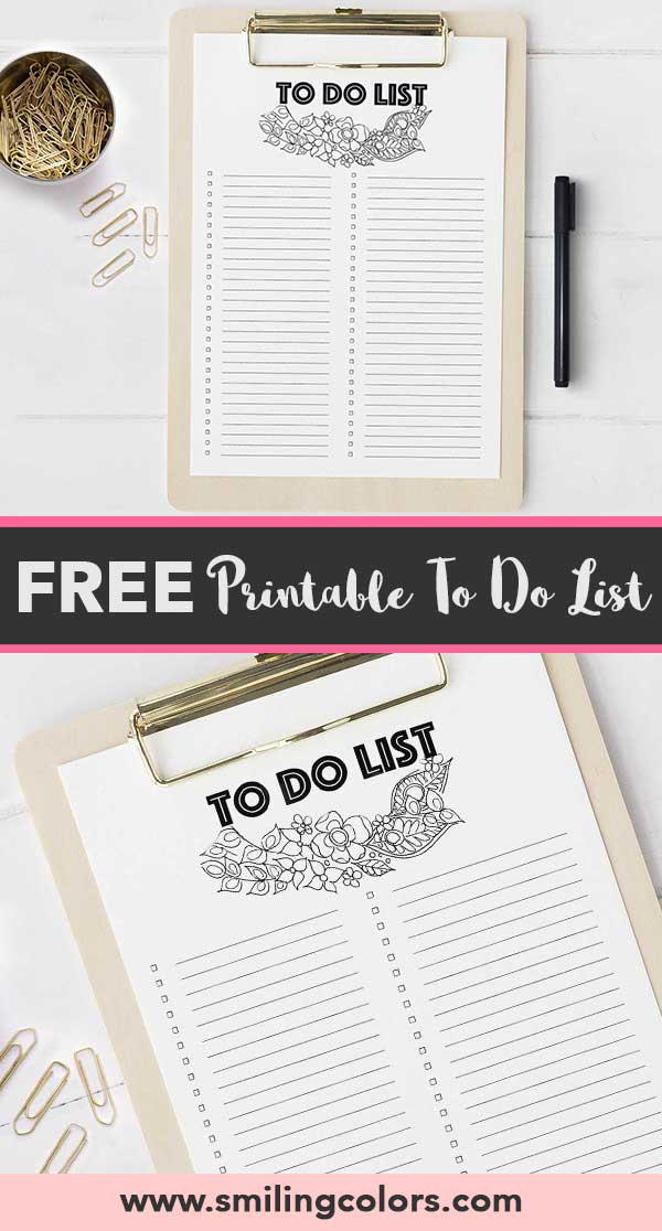Free Printable To Do List | FaveCrafts.com