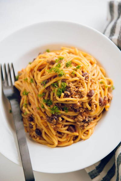 Instant Pot Taco Spaghetti