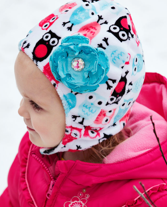 Fleece hat with chin strap pattern sales
