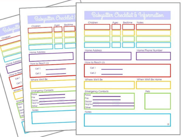 free-printable-babysitter-information-sheet-cheapthriftyliving-com for Free Printable Babysitter Information Sheet Free Printable Babysitter Information Sheet | CheapThriftyLiving.com for Free Printable Babysitter Information Sheet