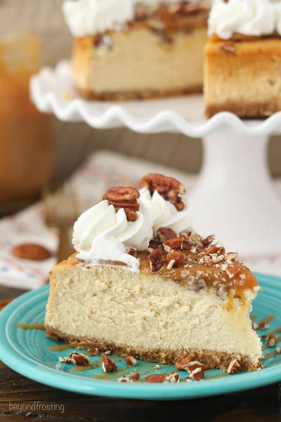 Easy Caramel Pecan Cheesecake