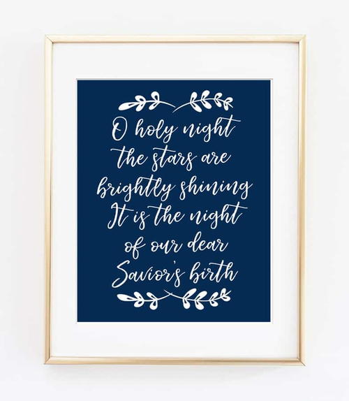 O Holy Night Free Printable