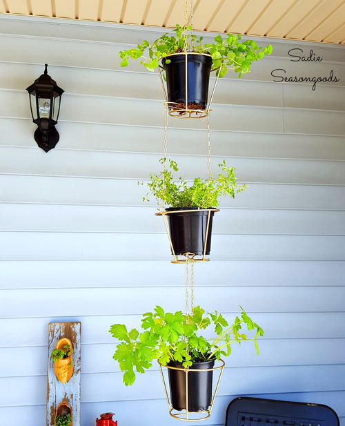 Upcycled Herb Garden Planters