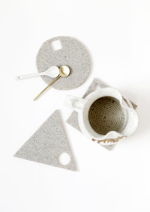 Geometric Clay Trivets DIY Geometric Clay Trivets DIY