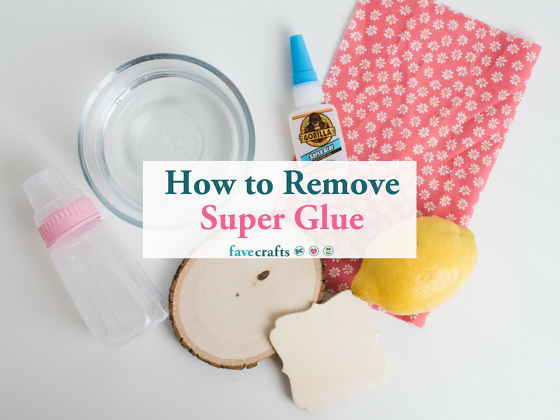 How to remove super glue from skin, clothes and wood