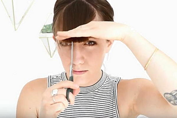 How to Cut Your Own Bangs Tutorial | DIYIdeaCenter.com