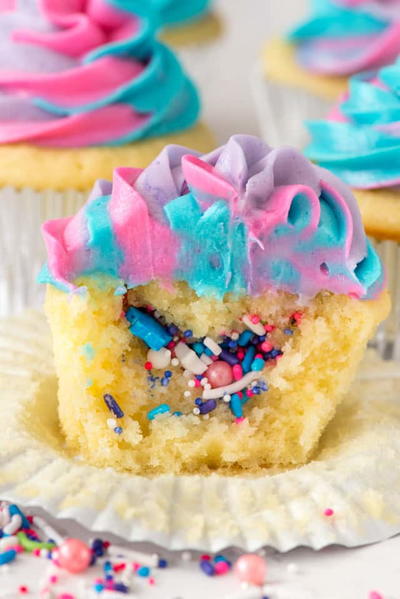 Vanilla Unicorn Pinata Cupcake