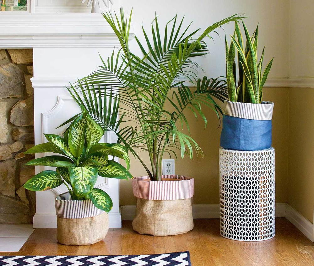 DIY Fabric Flower Pot Covers CheapThriftyLiving com DIY Fabric Flower Pot Covers CheapThriftyLiving com