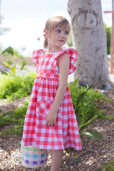 Gingham pinafore skirt best sale