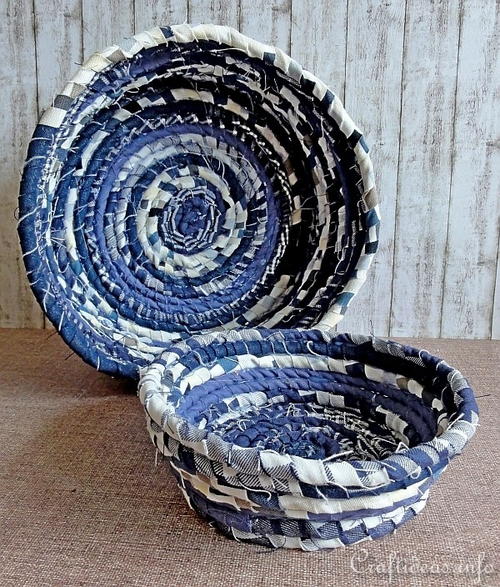 Stash Busting No Sew Coiled Bowl and Basket