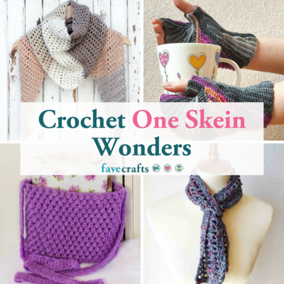 100+ One Skein Crochet Projects