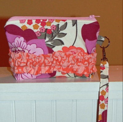 Ruffled Wristlet Sewing Pattern