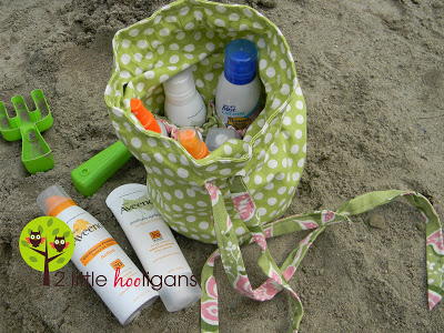 Elastic Organizer Beachcomber Bag Pattern