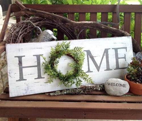 DIY Farmhouse Style Home Sign
