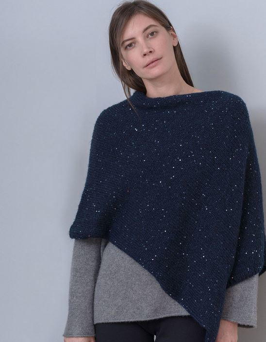 Glistening Knit Poncho Pattern