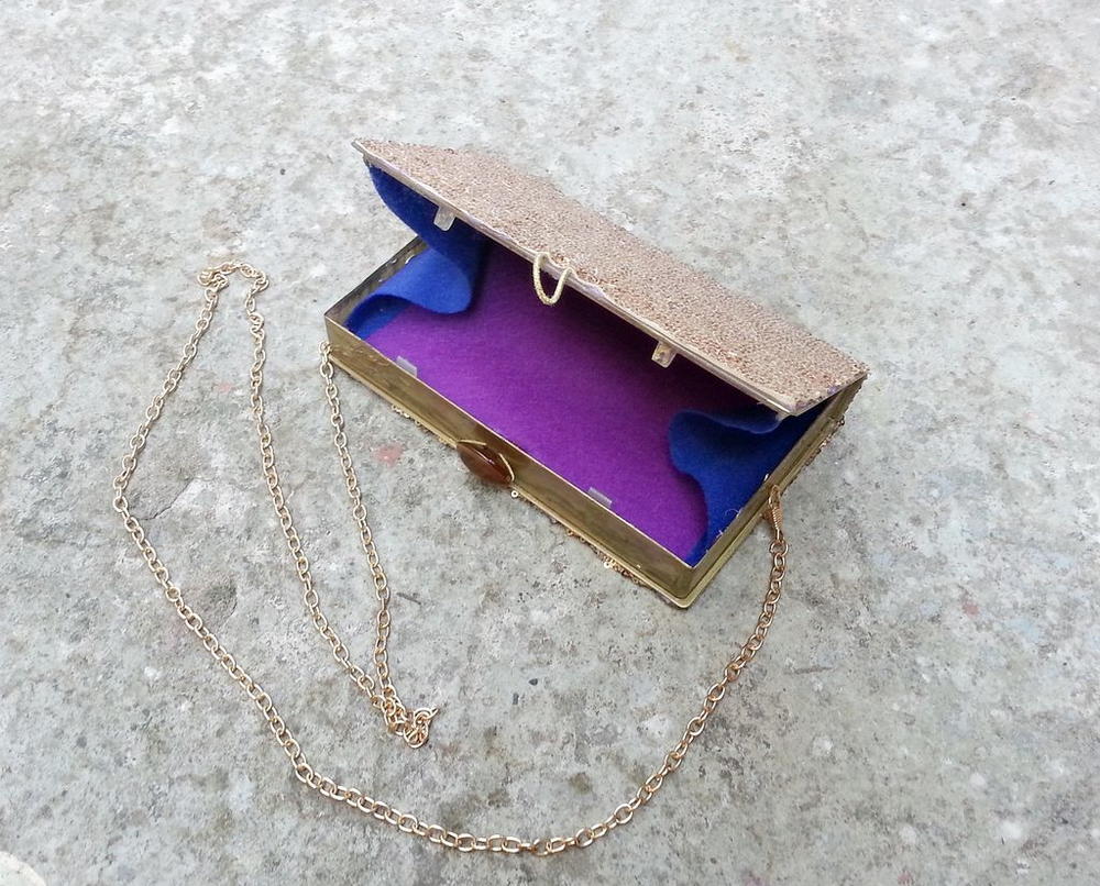 Metal Clasp Frame Kiss Lock Wood Beads Purse Cosmetic Bag Clutch DIY  Accessories | eBay