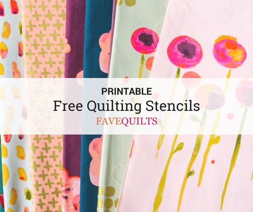 9 Free Printable Quilt Stencils  Quilting stencils, Free motion