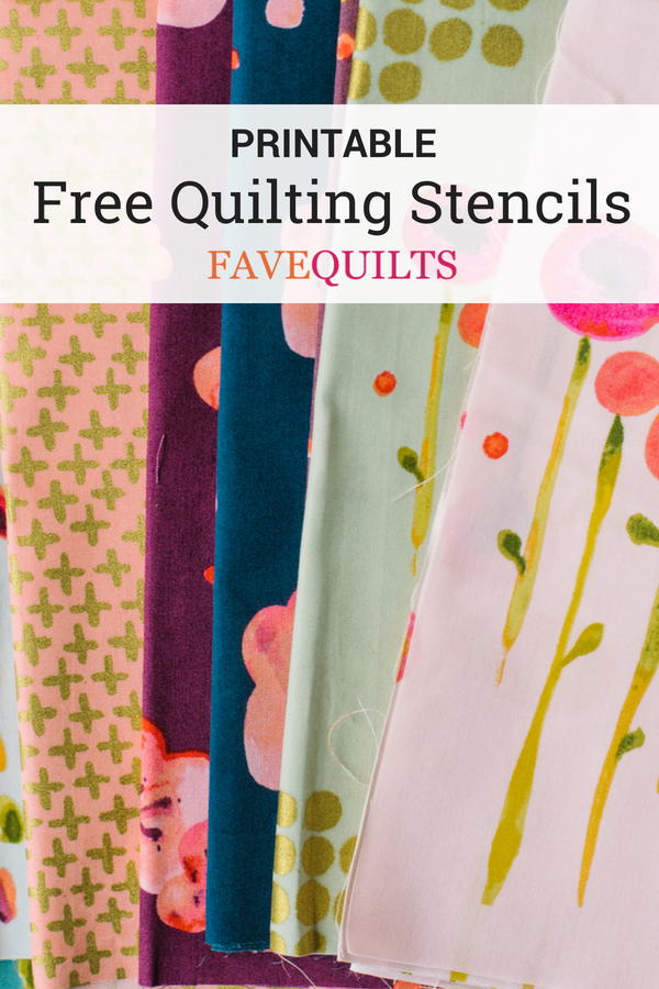 9 Free Printable Quilt Stencils | FaveQuilts.com 9 Free Printable Quilt Stencils | FaveQuilts.com