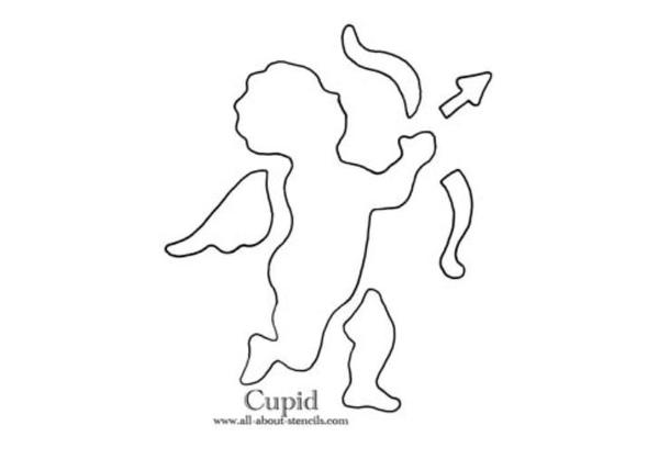 Cupid Quilt Stencil