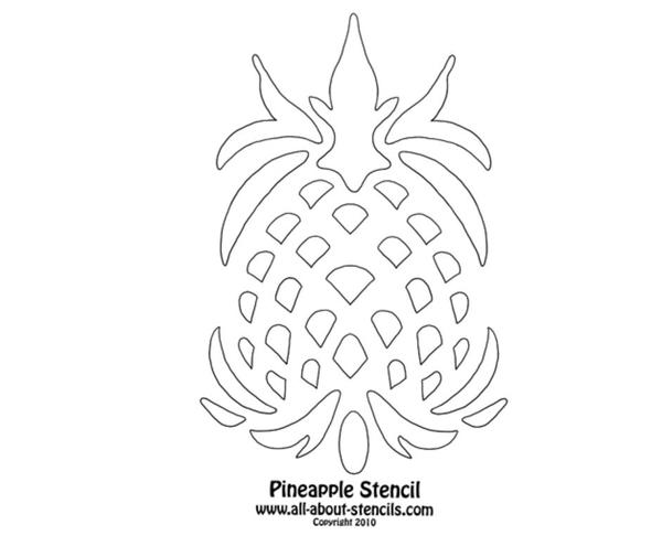 Pineapple Quilt Stencil