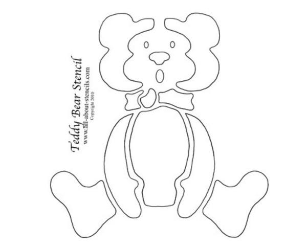 Teddy Bear Quilt Stencil