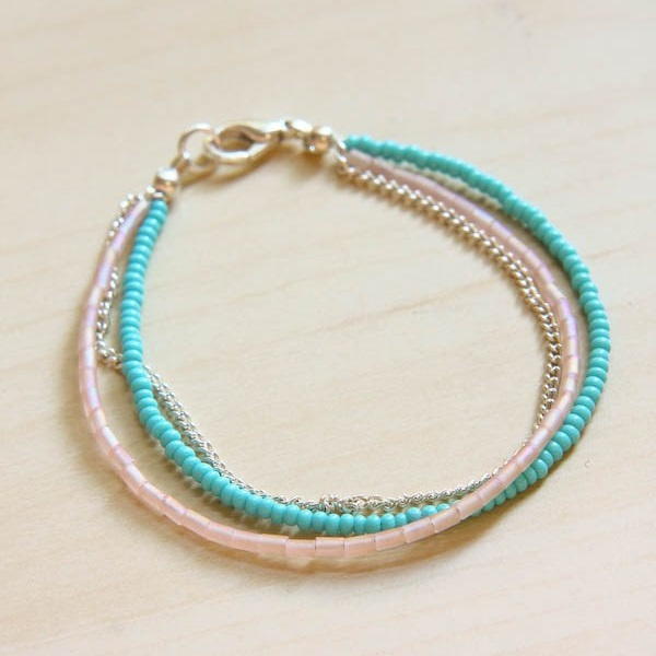 Summer Seed Bead Bracelet