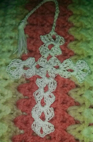 Cross Bookmark Crochet Pattern