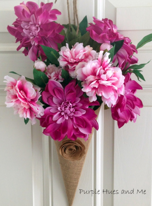 10 Minute Floral Cone Arrangement Idea