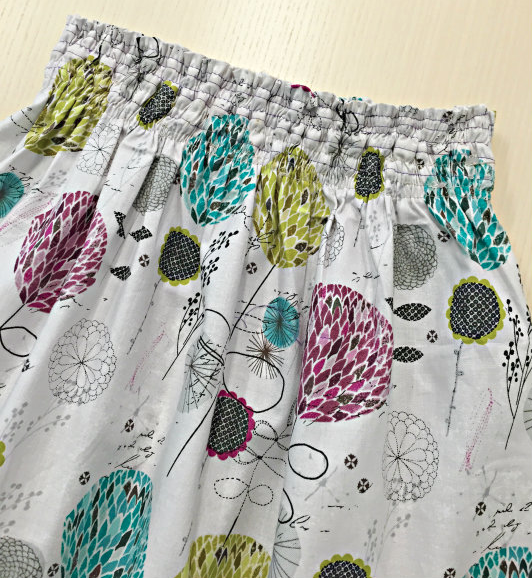 Shirred Girls Skirt Sewing Pattern