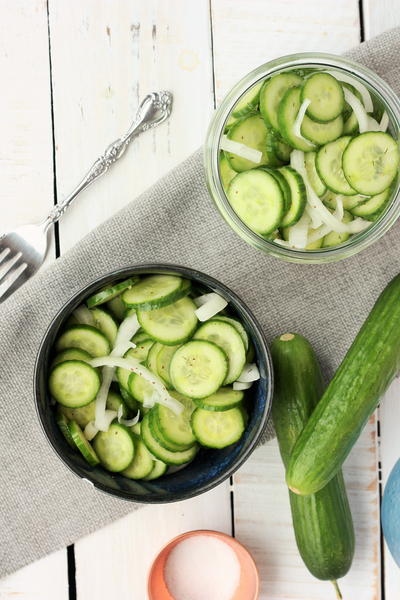 Nana’s Cucumber and Onion Salad