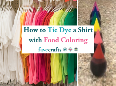 How to Tie Dye a Shirt with Food Coloring