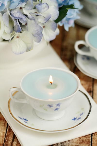 Stress Relief DIY Teacup Candles