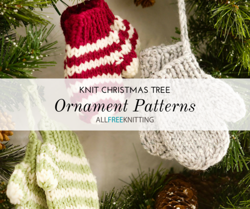 Diy Nordic Sweater Mini Christmas Trees 27+ Knit Christmas Tree Ornament Patterns for 2022 | AllFreeKnitting.com