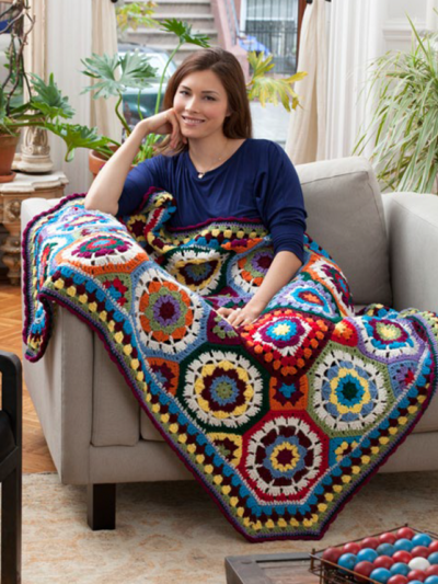 I Love Color Crochet Afghan