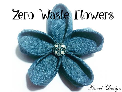 Zero Waste Fabric Flower Tutorial