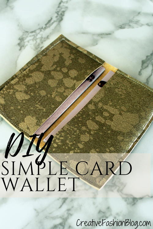 Easy Diy Business Card Wallet Tutorial