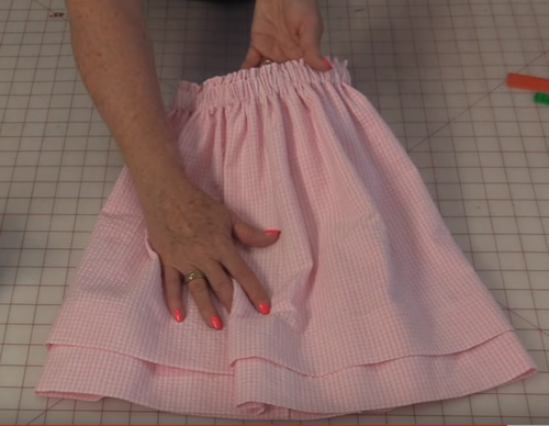 Double Hem Girls Skirt Pattern